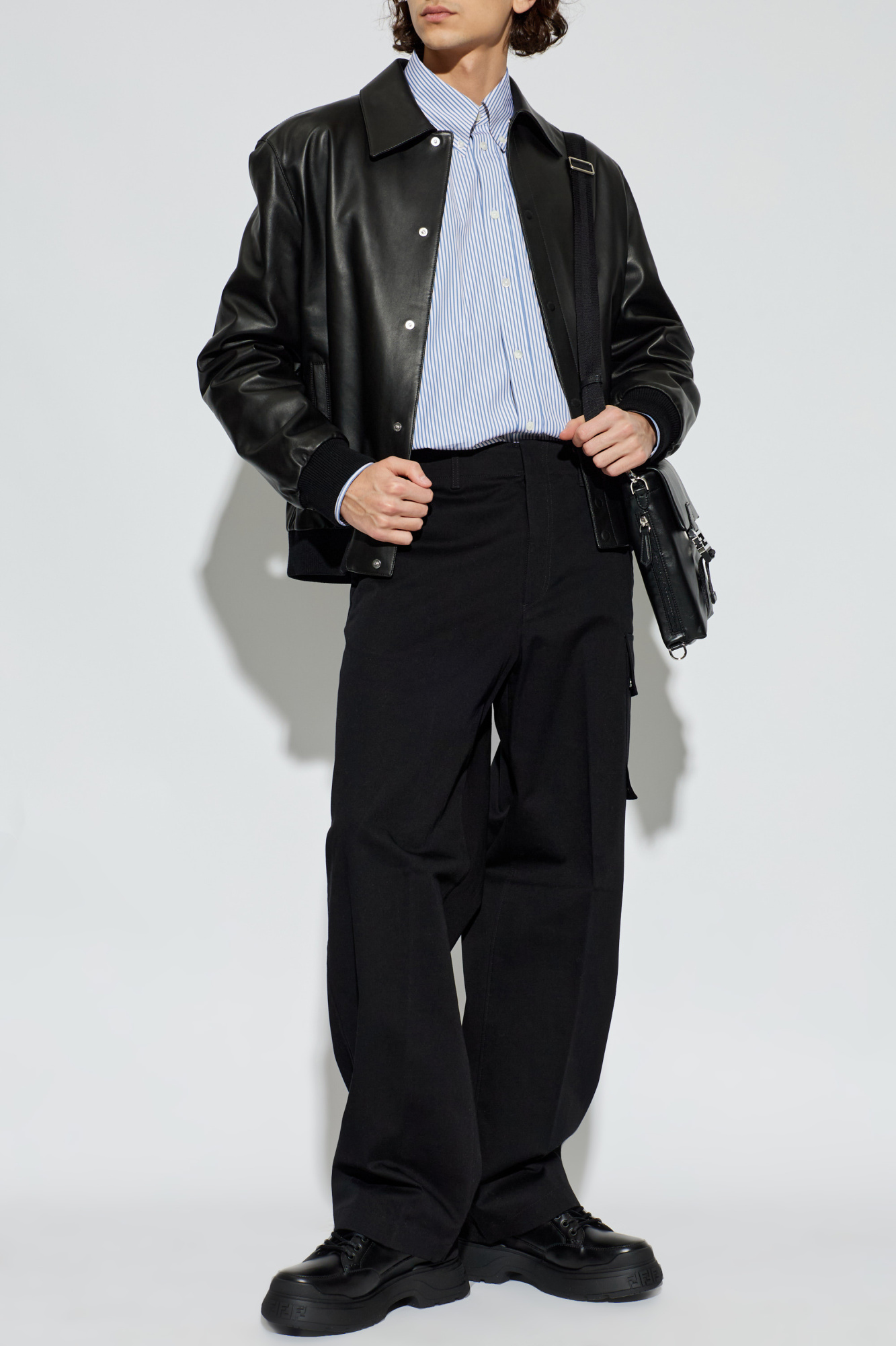 Fendi Leather jacket | Men's | Vitkac
